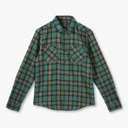 Boys Checked Regular Fit Cotton Shirt with Patch Pockets-image-43