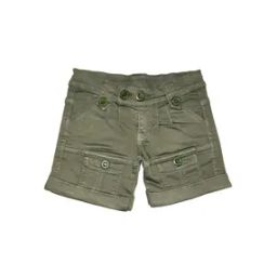 Girls Slim Fit Shorts with Flap Pockets-picture-10
