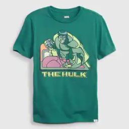 Hulk Print Round-Neck T-Shirt-picture-40