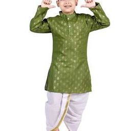 Boy Printed Kurta & Pyjamas Set-picture-33