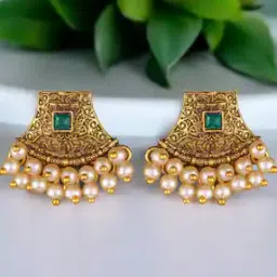 vighnaharta fashion jewellery Women Chandbali Earrings-picture-32