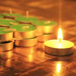Set of 75 Lily Scented Tealight Candles-48
