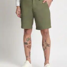 Men Slim Fit Shorts with Insert Pockets-picture-40