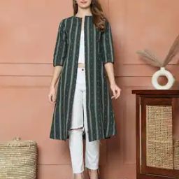 Women Striped Regular Fit Shrug-14
