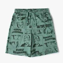 Boys Typographic Print Regular Fit Shorts-picture-52