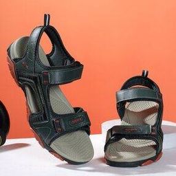 Men Round-Toe Sandals with Velcro Fastening-image-59