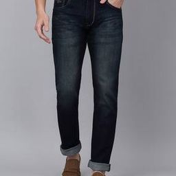 cantabil Lightly Washed Mid-Rise Straight Jeans-picture-16