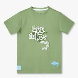 Boys Brand Print Regular Fit Round-Neck T-Shirt-picture-11