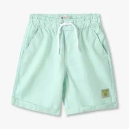 Boys Mid-Rise Regular Fit Shorts with Badge-picture-23
