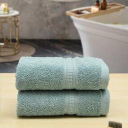 Set of 2 Textured Cotton Hand Towels-12