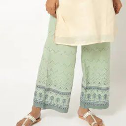 Printed Palazzos with Semi-Elasticated Waist-image-83