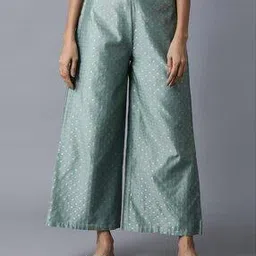 w Micro Print Palazzo with Semi-Elasticated Waist-picture-35