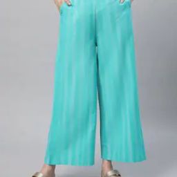 Women Striped Cotton Palazzos-image-20