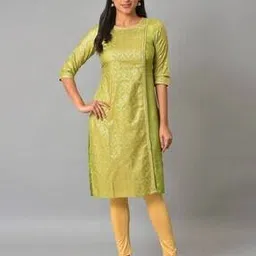 aurelia Floral Motif Paneled Straight Kurta-picture-48