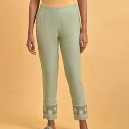 Pants with Lace Hem-picture-48