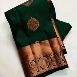 Saree with Floral Woven Motifs-image-79