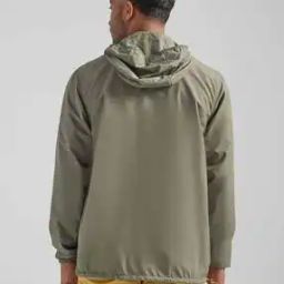 Zip-Front Hooded Bikers Jacket with Insert Pockets-picture-2