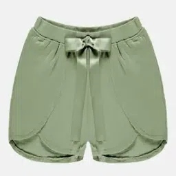 Girls Regular Fit Shorts with Bow Accent-image-88