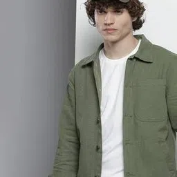 Denim Trucker Jacket with Patch Pockets-picture-21