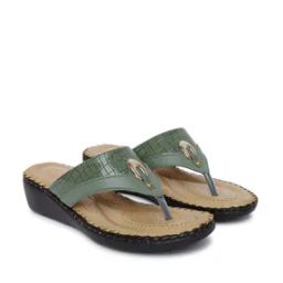 Women Slip-On Croc-Embossed Sandals-image-19