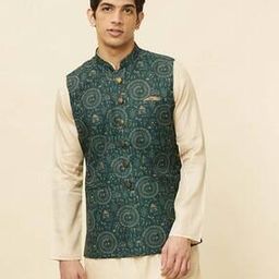 Men Regular Fit Sleeveless Nehru Jacket-image-79