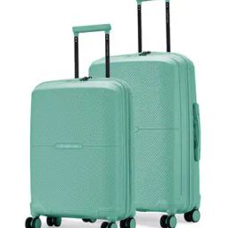 Men Set of 2 Striped Trolley Bags with TSA Lock-12
