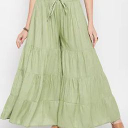 Striped Ghararas with Elasticated Waist-47