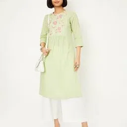 max Women Embroidered Straight Kurta-picture-34