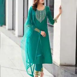 Women Embroidered Straight Kurta Set-image-59