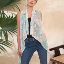 Women Floral Print Regular Fit Shrug-40