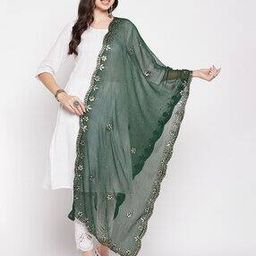 clora creation Embellished Dupatta with Lace Border-picture-11