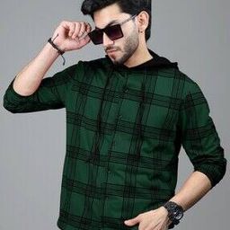 Men Checked Hooded T-Shirt-picture-42