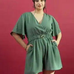 Women Playsuit with Insert Pockets-image-26