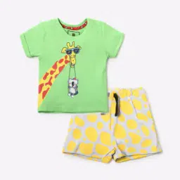 Graphic Print T-shirt & Shorts-picture-39