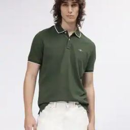Regular Fit Polo T-Shirt with Logo Embroidery-image-2