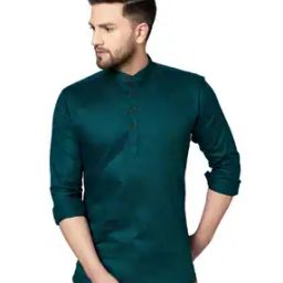 Shirt Kurta with Mandarin Collar-image-128