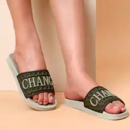 Women Applique Print Round-Toe Slides-picture-34