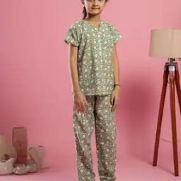 Girls Floral Nightwear Set-picture-53