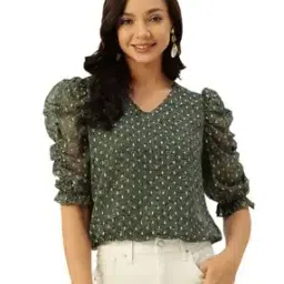 deewa Women Floral Print Slim Fit Top-picture-8
