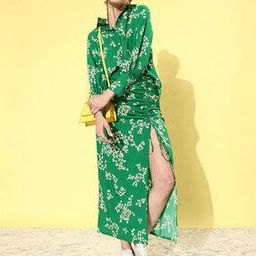 Floral Print A-Line Skirt with Slit-picture-15