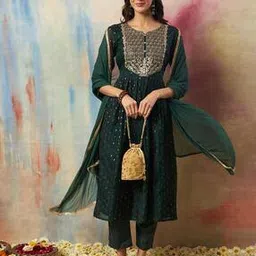 svaraa Women Embroidered Flared Kurta Set-picture-34
