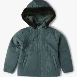 Quilted Zip-Front Puffer Jacket-13