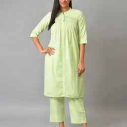 Women Schiffli Embroidered Straight Kurta & Palazzo Set-picture-33