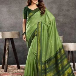 Women Embellished Saree with Contrast Border-image-67