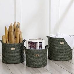 Set of 3 Multipurpose Baskets with Handles-picture-32