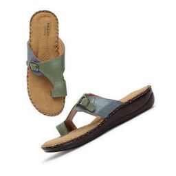 Women T-Strap Regular Fit Sandals with Flat Heels-picture-6