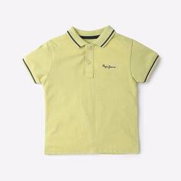 pepe jeans Cotton Polo T-shirt with Ribbed Hems-picture-39