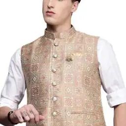 Nehru Jacket with Welt Pockets-image-30
