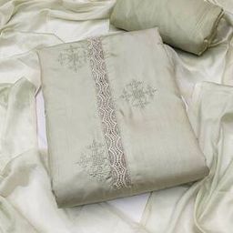 Women Embroidery Unstitched Dress Material-image-95