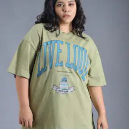 Women Typographic T-Shirt with Round Neck-image-41